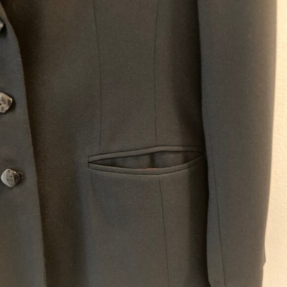 FINAL PRICE: Vintage Gianni Petite Size 4 Black Blazer - Picture 9 of 15